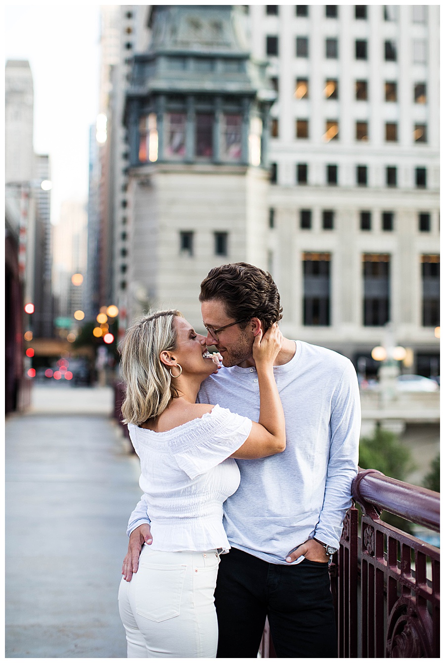 Summer Downtown Chicago Engagement Session Ebby L Photography Photos