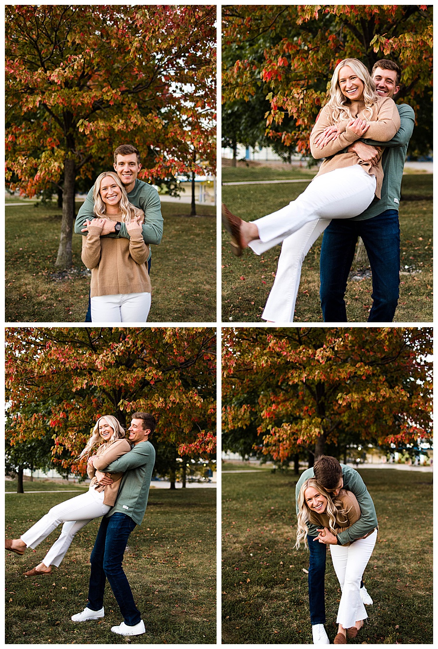 Playful Engagement at North Ave Beach Ebby L Photography Photos