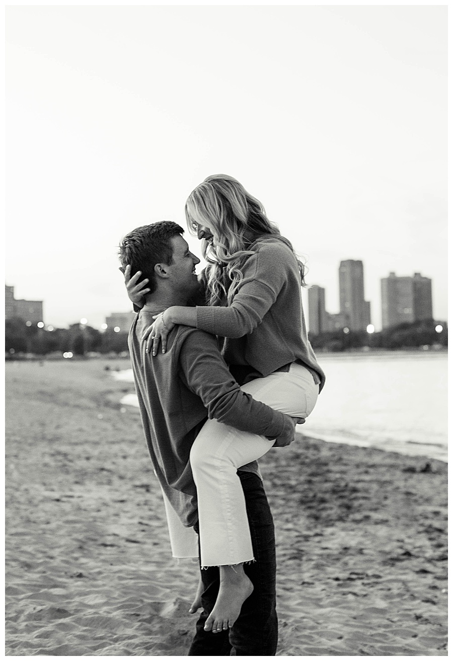 Playful Engagement at North Ave Beach Ebby L Photography Photos