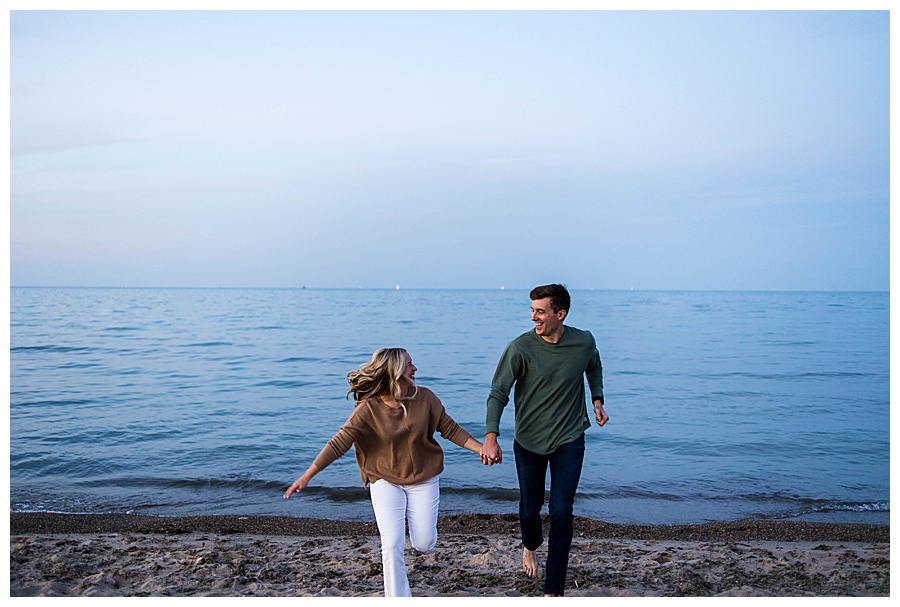 Playful Engagement at North Ave Beach Ebby L Photography Photos