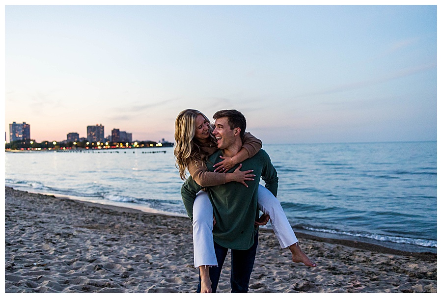 Playful Engagement at North Ave Beach Ebby L Photography Photos